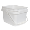 1.3 Gallon/5 Liter InPack Polypropylene Rectangular Pail with Handle