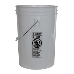 Economy Natural 6 Gallon Bucket (Lid Sold Separately)