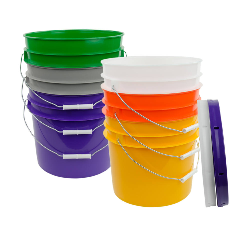 3.5 Gallon HDPE Buckets & Lids