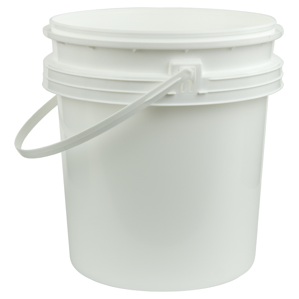 ROP2120-WP RightPail ™ 2 Gallon Open Head Plastic Bucket - Plastic Handle –  White - Basco USA