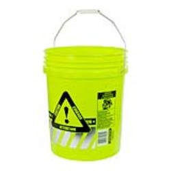 Leaktite® 5 Gallon Reflective Caution Pail