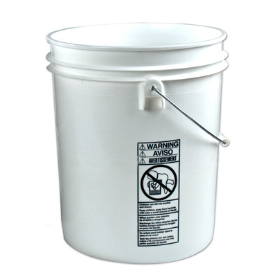 White Bucket Lid with Spout