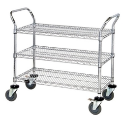 Quantum® Q-Stor Wire Shelving Mobile Carts