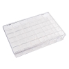 K-Series™ Styrene 36 Compartment Box - 10" L x 7-1/8" W x 1-11/16" Hgt.