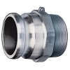 1/2" Male Adapter x 1/2" Male NPT Aluminum Coupling