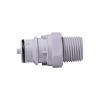 1/2" MNPT HFC 12 Series Polypropylene Coupling Insert - Shutoff (Body Sold Separately)