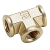 1/2" FPT Brass Union Tee