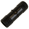 1" Hose ID x 1" Hose ID Black HDPE Connector