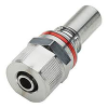 3/8" ID x 1/2" OD Compression Nut Chrome Plated Brass Valve Insert - Red (Body Sold Separately)