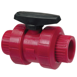 Nibco® Chemtrol® Tru-Bloc® True Union Red Kynar® PVDF Ball Valves