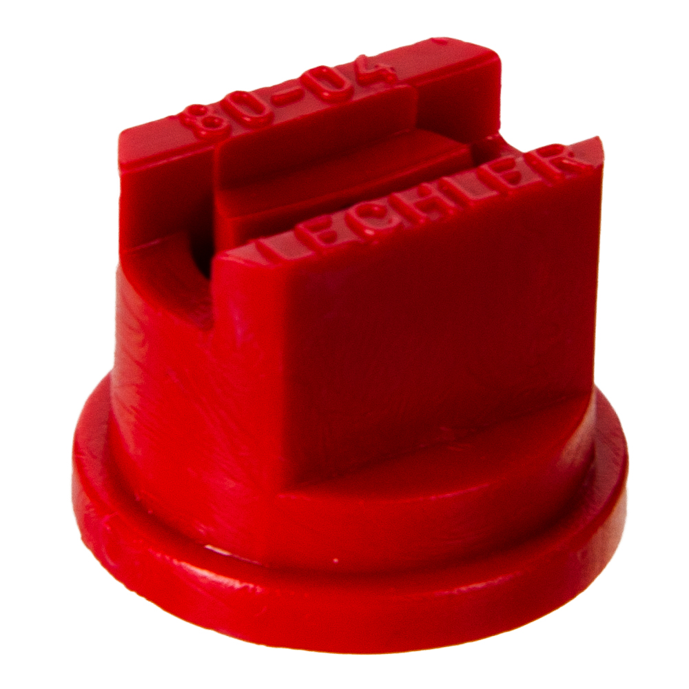 ISO Size 04 Red 80° Standard Flat Spray Nozzle | U.S. Plastic Corp.