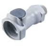 3/8" MNPT HFC 12 Series Polypropylene Coupling Body - Shutoff (Insert Sold Separately)