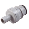 1/2" In-Line Hose Barb HFC 12 Series Polypropylene Coupling Insert - Shutoff (Body Sold Separately)