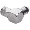 1/4" Ferruleless PTF LC Series Chrome Plated Brass Elbow Insert - Shutoff (Body Sold Separately)