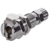 5/32" Ferruleless PTF MC Series Chrome Plated Brass Panel Mount Body - Shutoff (Insert Sold Separately)