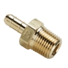 0.170" ID Tube x 1/4" MNPT Dubl-Barb®  Brass Male Connector