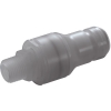 3/8" MNPT CQG Series Polypropylene In-Line Coupling Insert - Shutoff (Body Sold Separately)