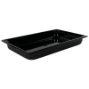 8.8 Quart Black Polycarbonate High Temperature Full Food Pan