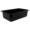 20.2 Quart Black Polycarbonate High Temperature Full Food Pan