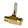 1/4" FNPT X 1/4" MNPT Series 027 Brass Ball Valve with Buna-N Seals