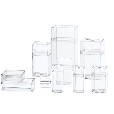 small clear plastic boxes wholesale