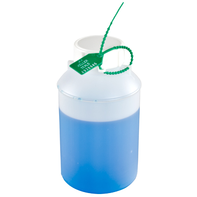 32 oz./1 Liter Natural HDPE Gulsby Round Sampling Bottle with Cap