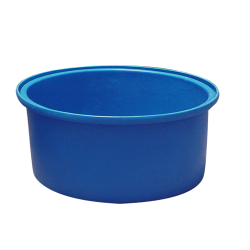 210 Gallon Blue Round Open Top Tank | U.S. Plastic Corp.