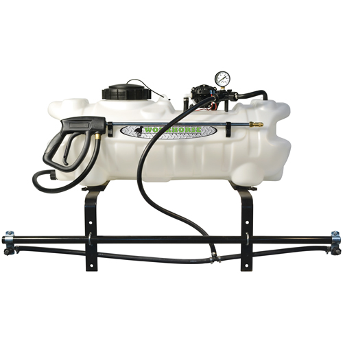 15 Gallon ATV Sprayer with Wand, Boom with 2 Nozzles & 2.2 GPM Pump. 