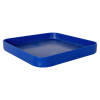 11-1/2" L x 11-1/2" W x 1-1/4" Hgt. Blue Tamco® Curved Corner Tray