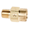 1/8" FNPT x 1/8" MNPT Series 210 Brass Check Valve with Viton™ Seals - 1 PSI