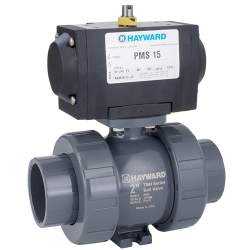 Hayward® PMDTBH & PMSTBH Series Pneumatic Actuators & True Union Ball Valves