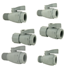 SMC 074 Series PVC Two-Way Ball Valves