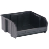 Quantum® Black Conductive Stack & Hang Bin - 10-7/8" L x 11" W x 5" Hgt.