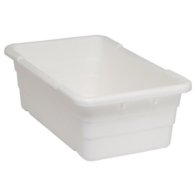 White Quantum® Cross Stack Tub | U.S. Plastic Corp.