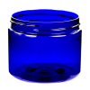 6 oz. Cobalt Blue PET Straight-Sided Round Jar with 70/400 Neck (Cap Sold Separately)