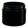 2 oz. Black Polypropylene Straight-Sided Double-Wall Round Jar with 58/400 Neck (Cap Sold Separately)