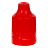 13/415 Red LDPE CRC/TE Cap for 10mL & Larger E-Liquid Bottles