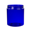 19 oz. Cobalt Blue PET Straight-Sided Round Jar with 89/400 Neck (Cap Sold Separately)