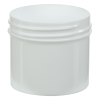 2 oz. White Polypropylene Straight-Sided Round Jar with 53/400 Neck (Cap Sold Separately)