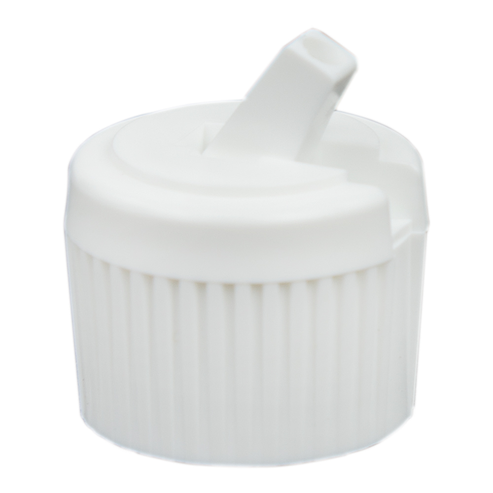 20/410 White Polypropylene Flip-Top Cap | U.S. Plastic Corp.