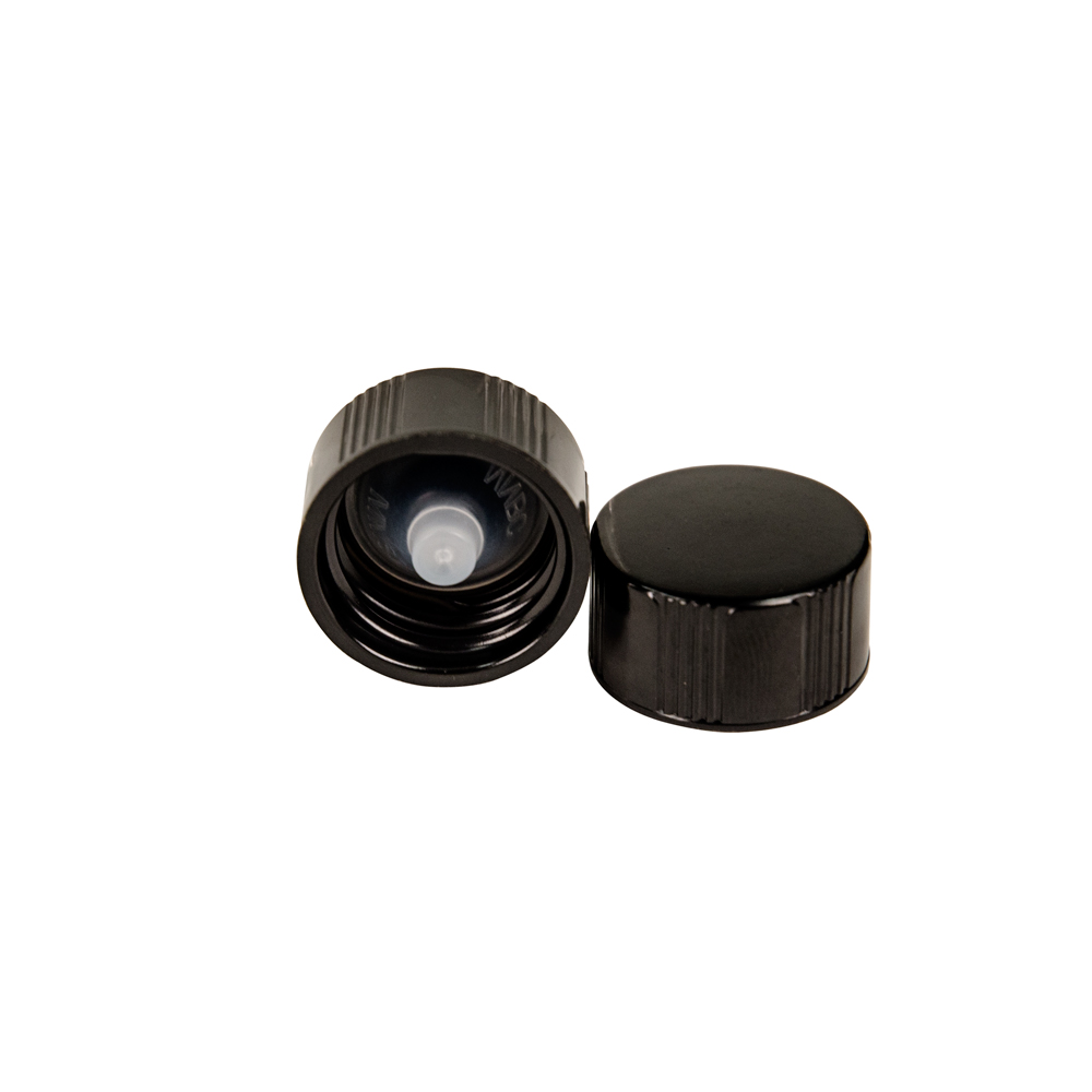 18 400 Black Phenolic Taperseal Cap With Ldpe Liner 