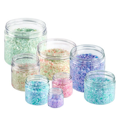 Clear Straight Sided PET Jars