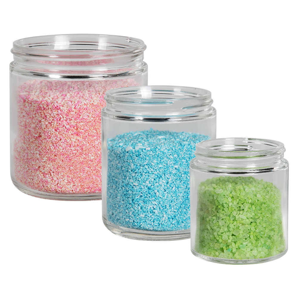 Glass Straight-sided Jars 