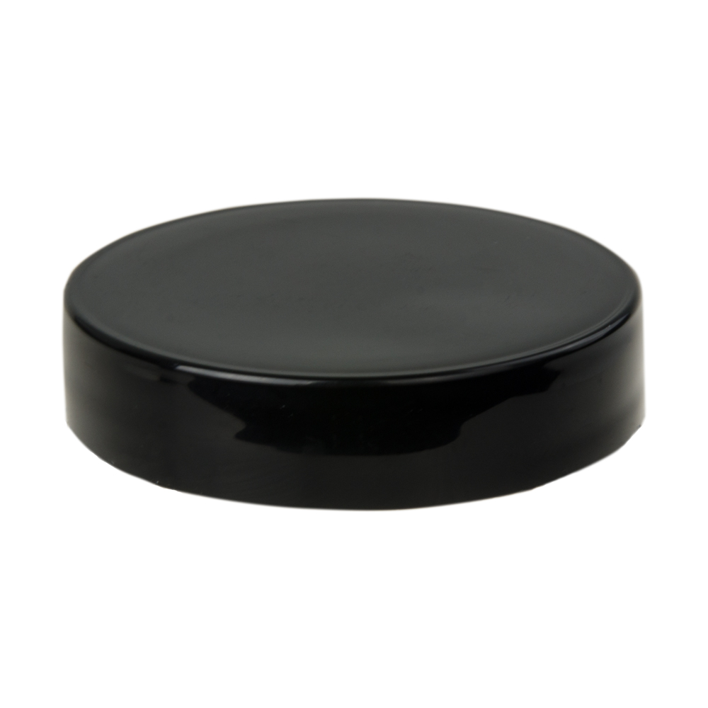 48/400 Black Polypropylene Smooth Unlined Cap | U.S. Plastic Corp.