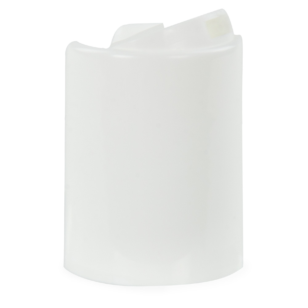 24/415 White Polypropylene Disc-Top Dispensing Cap with 0.310