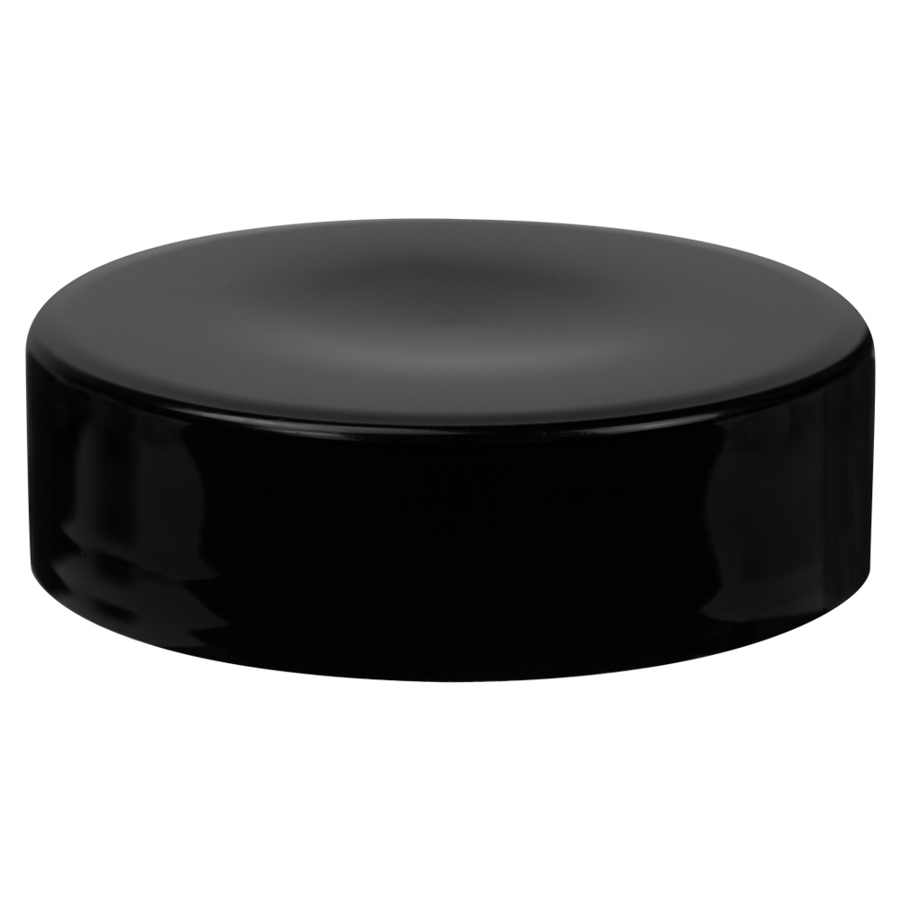 89/400 Black Polypropylene Extra Tall Unlined Cap | U.S. Plastic Corp.