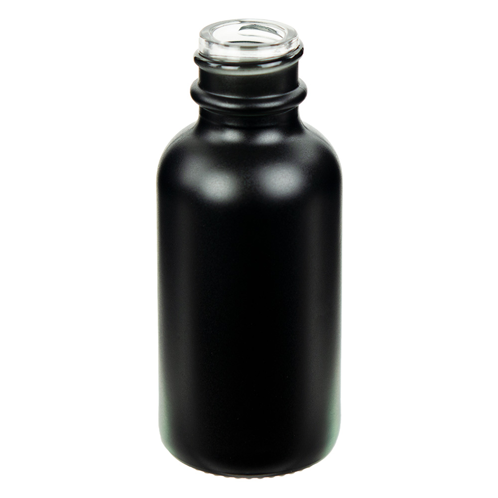 30ml Matte Black E Liquid Boston Round Glass Bottle With 20 400 Neck Cap Sold Separately U S