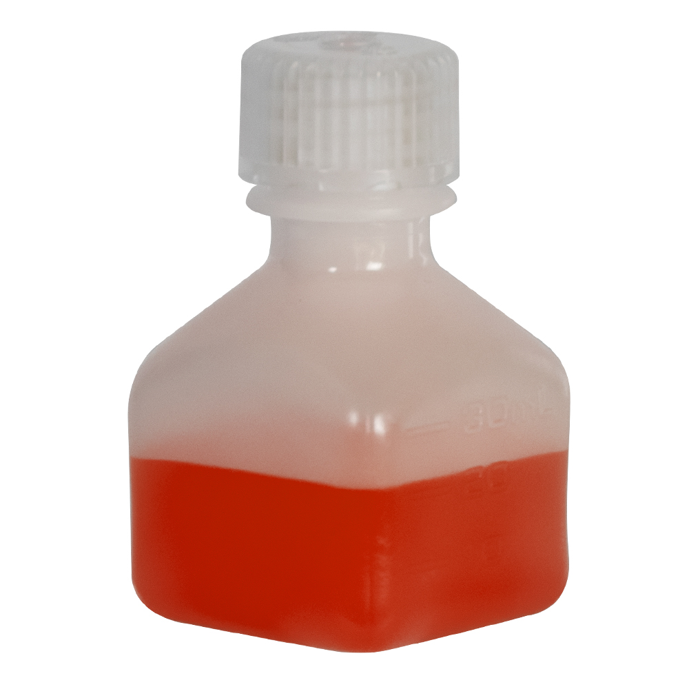 1 Oz30ml Nalgene™ Narrow Mouth Polyethylene Square Bottle With 20mm Cap Us Plastic Corp 