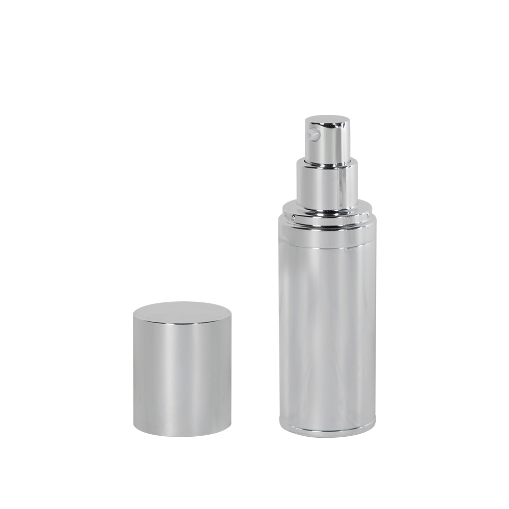 30mL Silver Airless Treatment Bottle with Pump & 18mm Cap | U.S ...