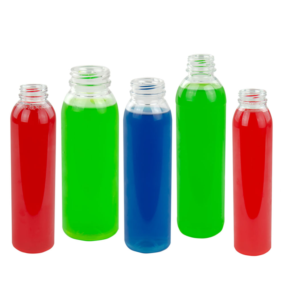 Round Energy PET Beverage Bottles with DBJ Neck U.S. Plastic Corp.